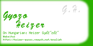 gyozo heizer business card